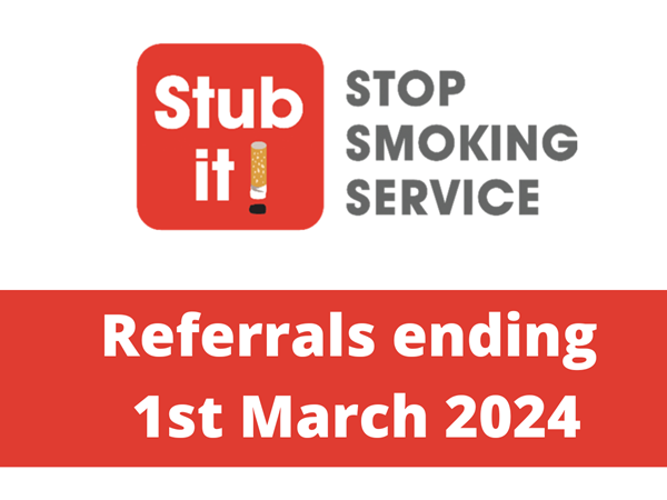 Stub it referrals end 1st March